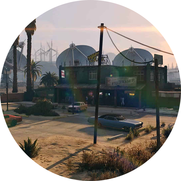 Grand Theft Auto V game environment design